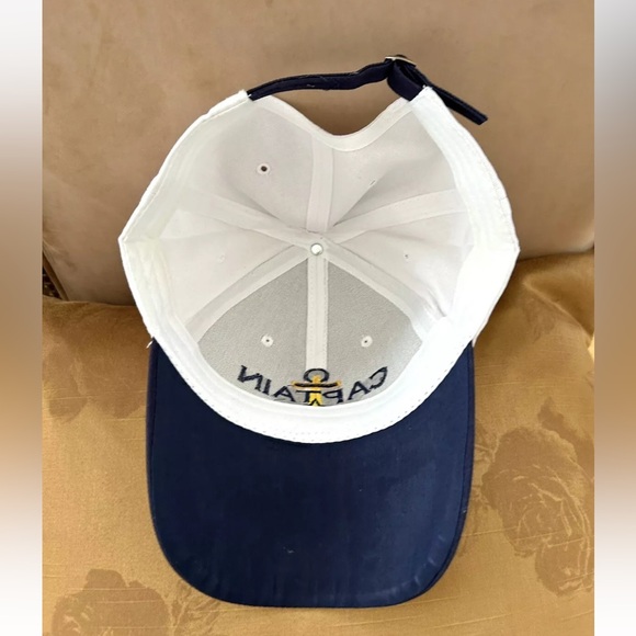 Embroidered Captain Anchor Nautical Yacht Sailor Sailing Navy Adjustable Hat New - Picture 4 of 10